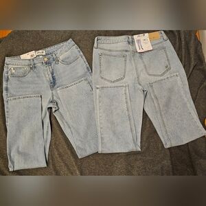Lot Of 2 Seven7 90's Straight Jeans Blue Women's Size 6 NWT